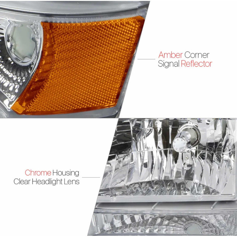 Ford F-150 Bronco headlights 1992 to 1996