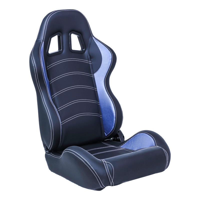 Par De Asientos Estilo De Carreras Pvc Con Deslizador