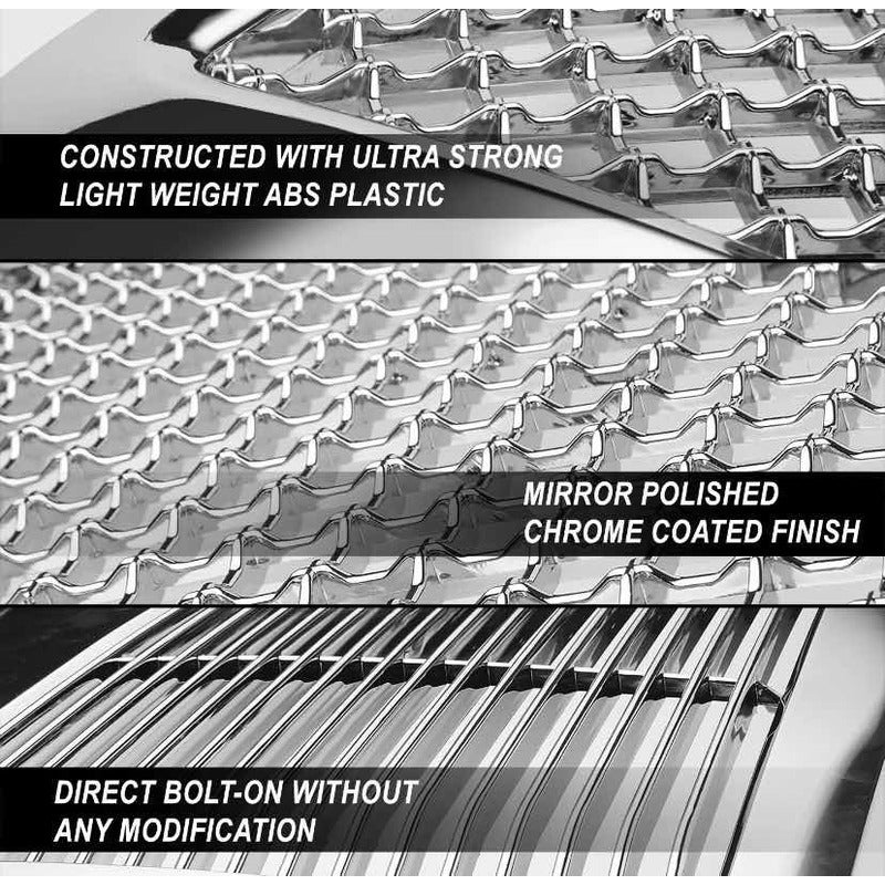 Chrome Grille GMC Sierra 1500 2016 to 2018