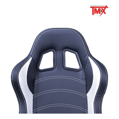 Par De Asientos Estilo De Carreras Pvc Con Deslizador