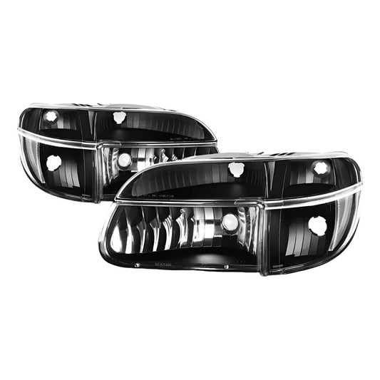 Faros Delanteros Ford Explorer Con Daño 1995 A 2002 Negro