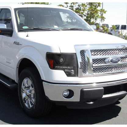 Faros Con Tira Led Ford Lobo F-150 2009 2010 2011 A 2014 Derecho