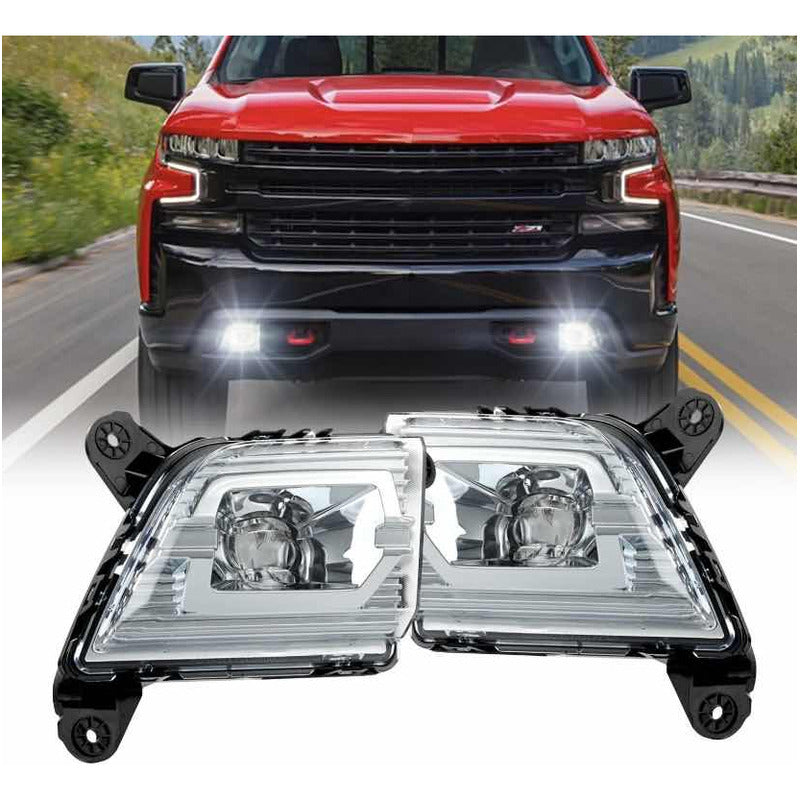 2019 to 2022 Chevrolet Silverado Fog Lights Without Mounting Kit