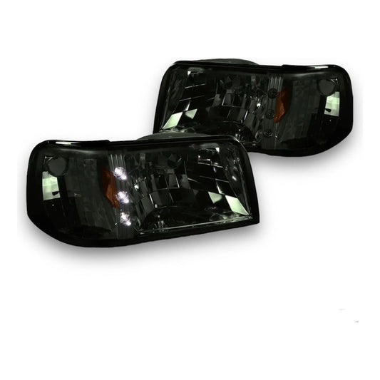 Faros Ford Ranger Led Ahumados 1993 1994 1995 A 1997 Par