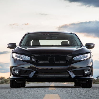 Parrilla Para Honda Civic 2016 2017 2018 Negro Brillante