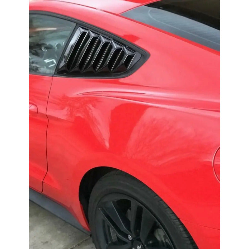 Louvers Laterales Mustang Negro Mate 2015 2016 2017 A 2023