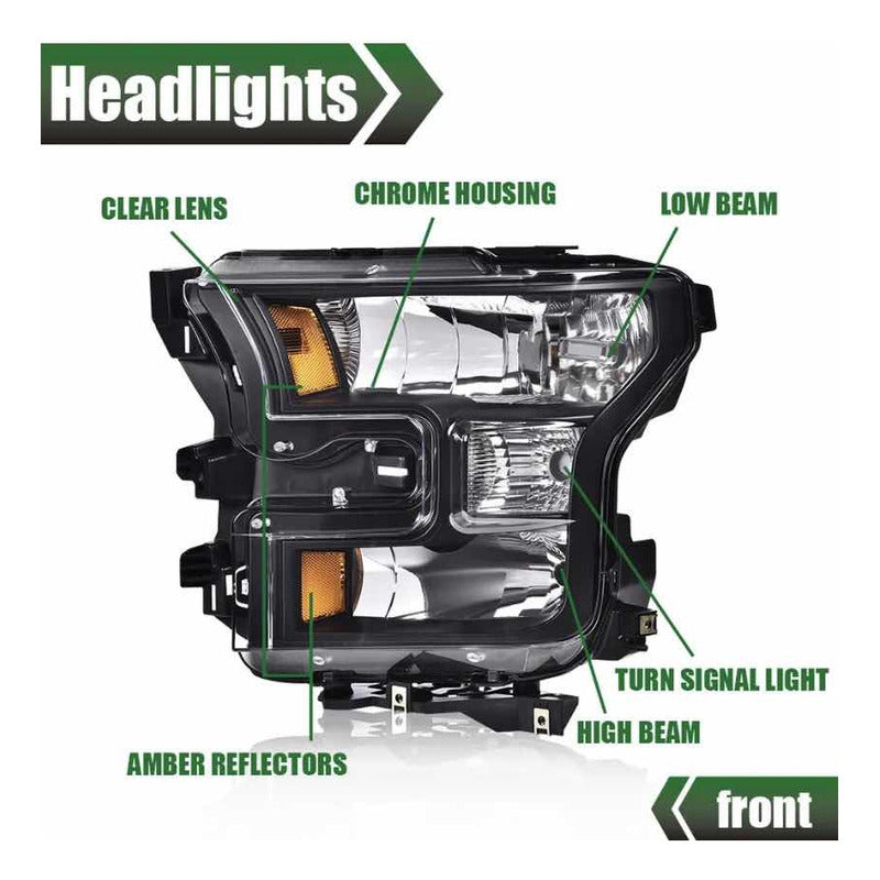 Ford F-150 Lobo headlights 2015 to 2017