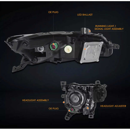 Par Faros Led Jeep Cherokee 2014 2015 2016 2017 2018