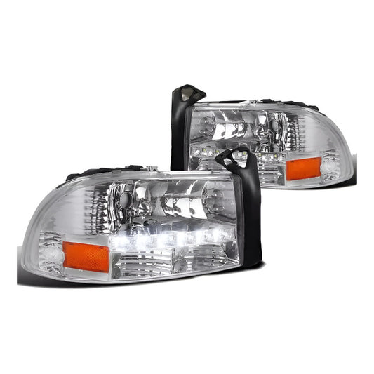 Faros Led Dakota / Durango 1997 1998 1999 2000 A 2004 Par Ambos Lados