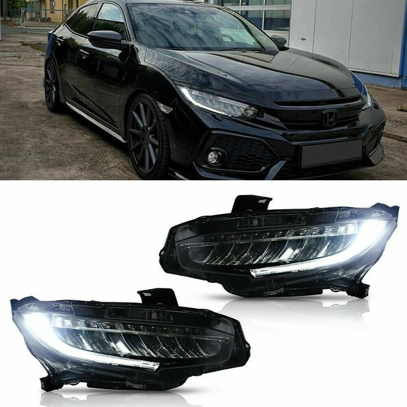 Faros Led Honda Civic 2016 2017 2018 Par