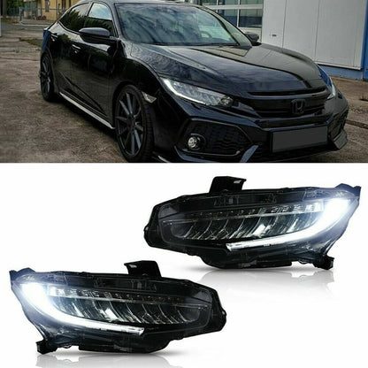 Faros Led Honda Civic 2016 2017 2018 Par