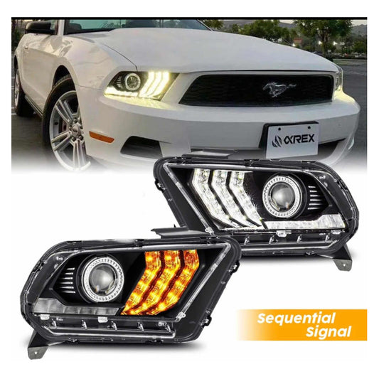 Faros Led Secuencial Ford Mustang 2010 2011 2012 2013 2014