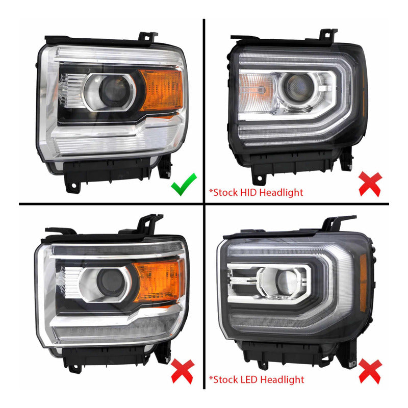 Par De Faros Sierra 1500 2014 2015 2500/3500 Hd 2015-2019