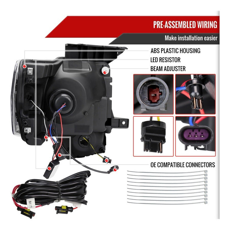 Faros Led Secuencial F-150 Lobo 2009 2010 2011 2012 A 2014