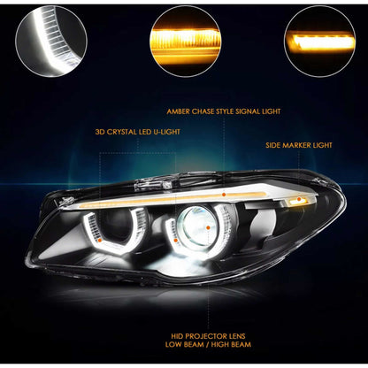 Faros Led De Proyector Para Bmw F10 2011 2012 2013