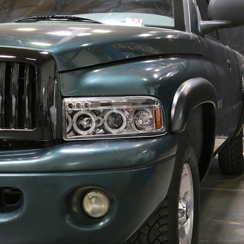 Ram 1500 Dual Halo LED Headlights 1994 to 2001