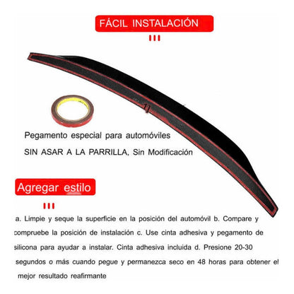 Spoiler Alerón Fibra Carbono Audi A4 B9 Sline S4 2017-2020
