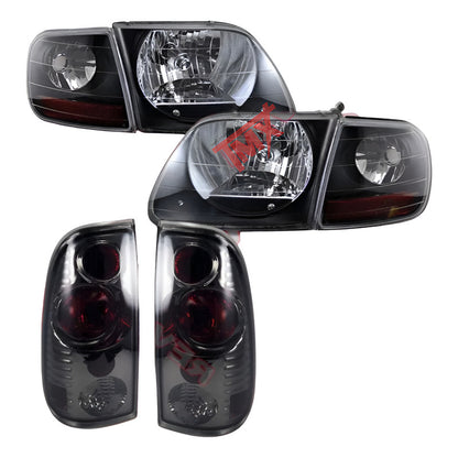 Combo Faros Y Calaveras F-150 1997 1998 1999 2000 2001 2002 Ambos Lados
