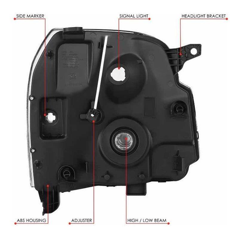 Faros Gmc Yukon Xl 1500 2500 Negro 2007 2008 A 2014