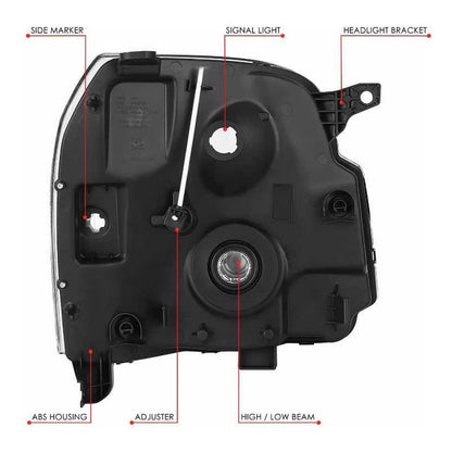 Faros Gmc Yukon Xl 1500 2500 Negro 2007 2008 A 2014
