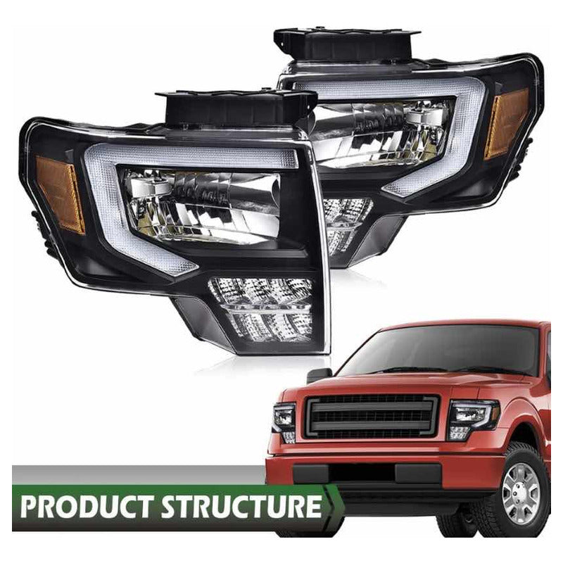 Led headlights Ford F-150 Lobo 2009 to 2014