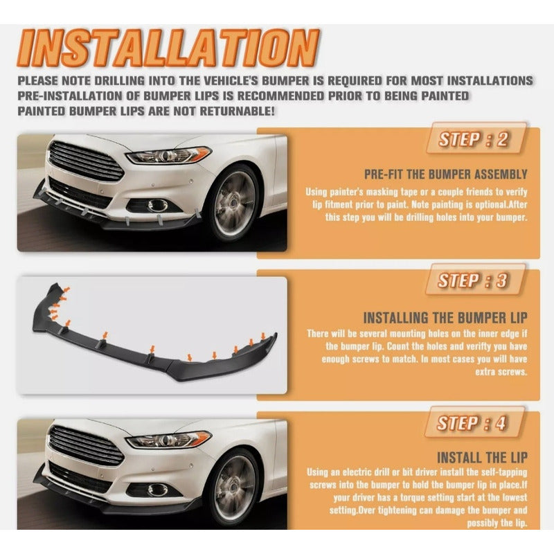 Lip Spoiler Accesorios Mazda 6 2014 2015 2016 2017 2018