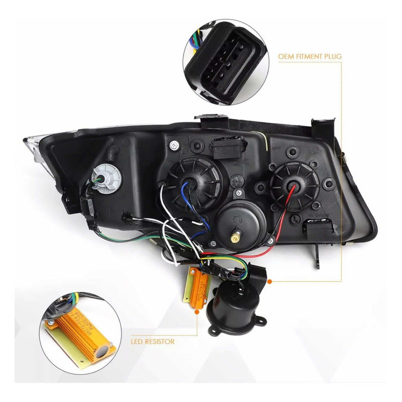 Faros Led Halo Bmw E90 Serie 3 2009-2012 Derecho