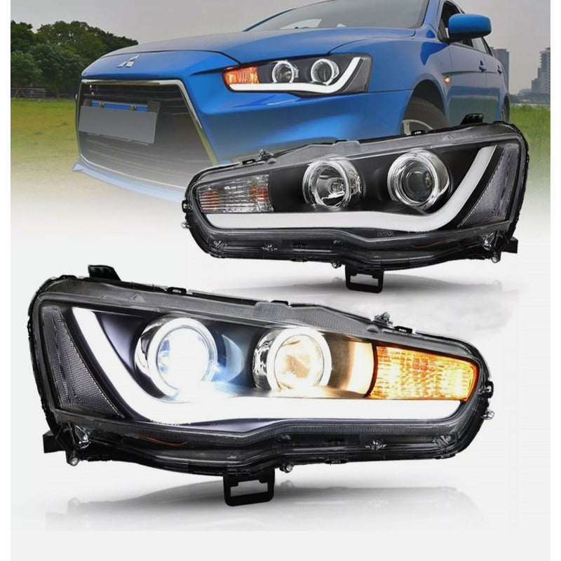 Faros Led Para Lancer Evo X Sedan 2008 2009 A 2017