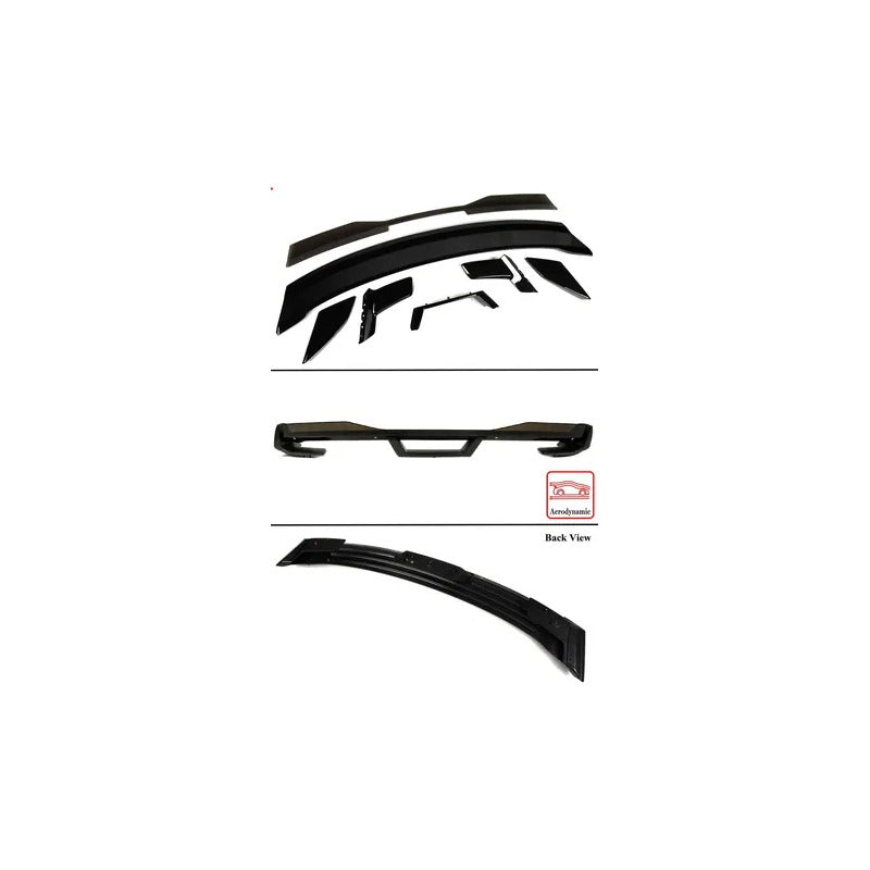Spoiler Aleron Ford Mustang 2024 2025 Negro Brillante