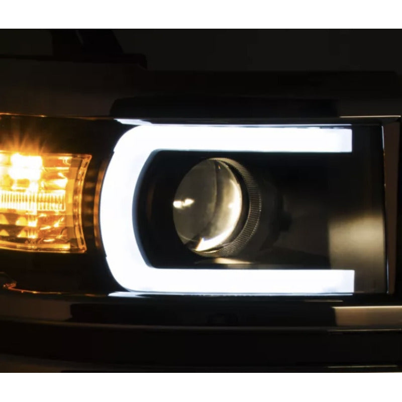 Faros Led Silverado 1500 Negro 2014 2015