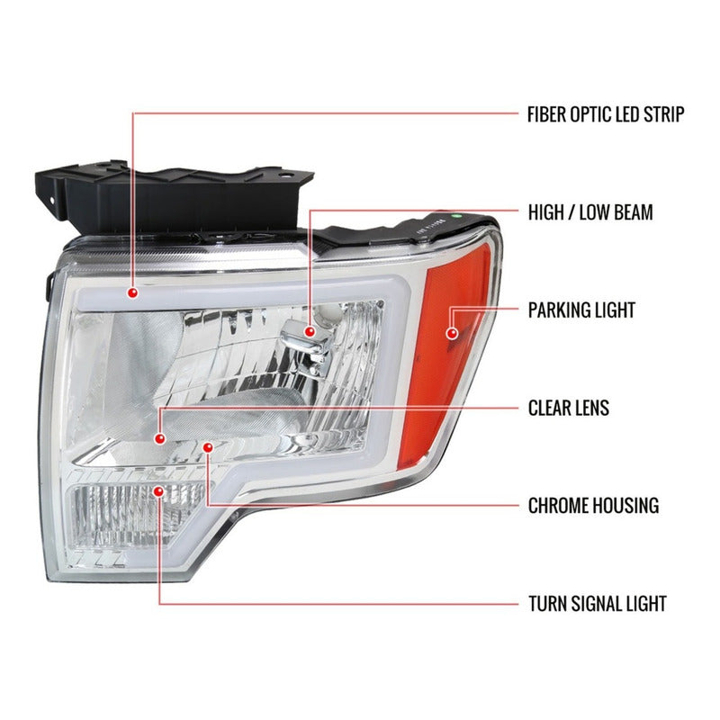 Led headlights Ford F-150 Lobo 2009 to 2014