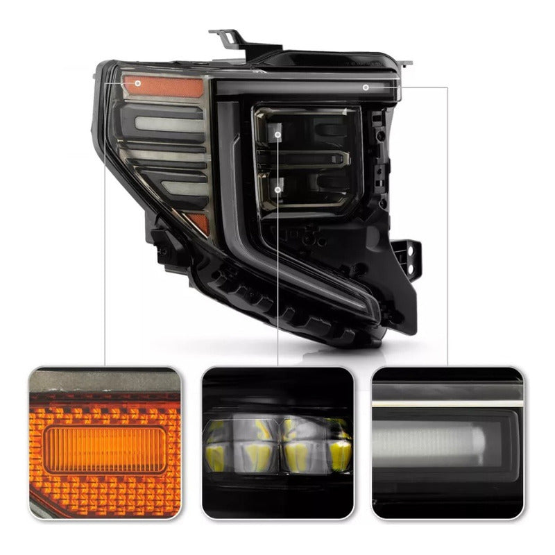 Faro Gmc Sierra 1500 At4 Atax Derecho  2022 A 2024