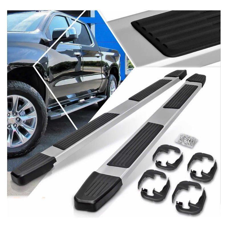 Running Boards Double Cab Chevrolet Silverado GMC Sierra 2019 to 2022
