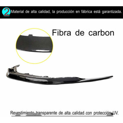Lip Delantero Fibra Carbono Audi R8 2016 2017 2018 2019