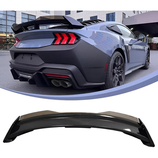 Spoiler Aleron Ford Mustang 2024 2025 Negro Brillante