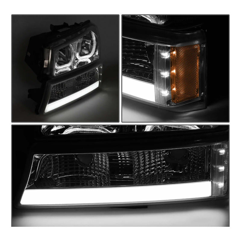 LED Headlights Chevrolet Silverado Avalanche 2003 to 2007