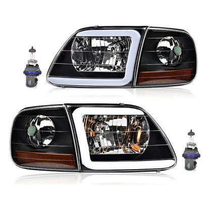 Par De Faros Ford F-150 Led 1997 1998 1999 2000 2001 A 2004 Ambos Lados