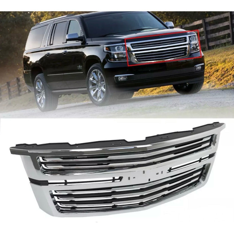 Parrilla Delantera Chevrolet Tahoe Suburban 2015 2016 A 2020 Cromada Mate