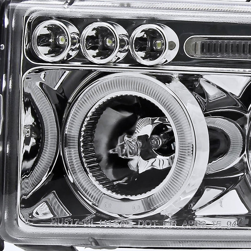 Ram 1500 Dual Halo LED Headlights 1994 to 2001