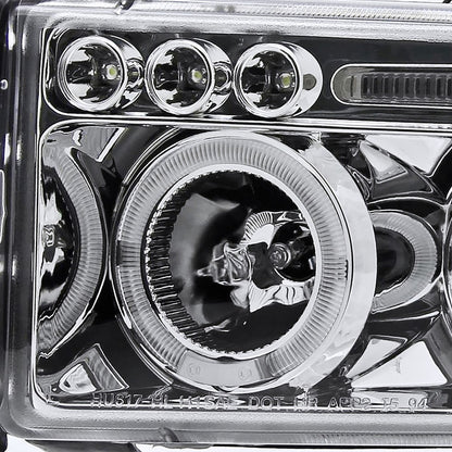 Ram 1500 Dual Halo LED Headlights 1994 to 2001
