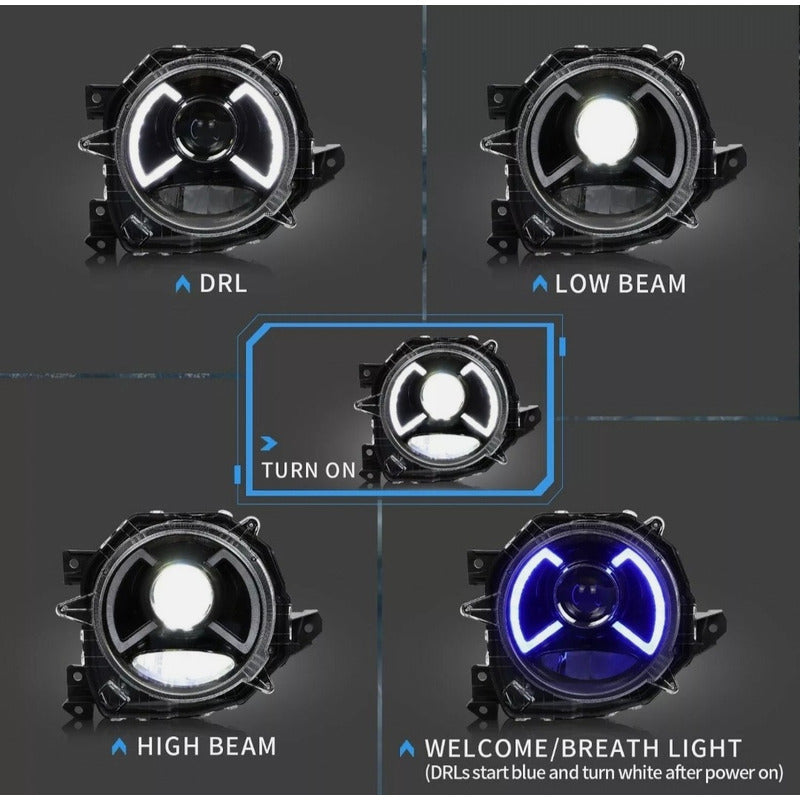 Sequential LED DRL Headlights for Suzuki Jimny 2019 to 2022