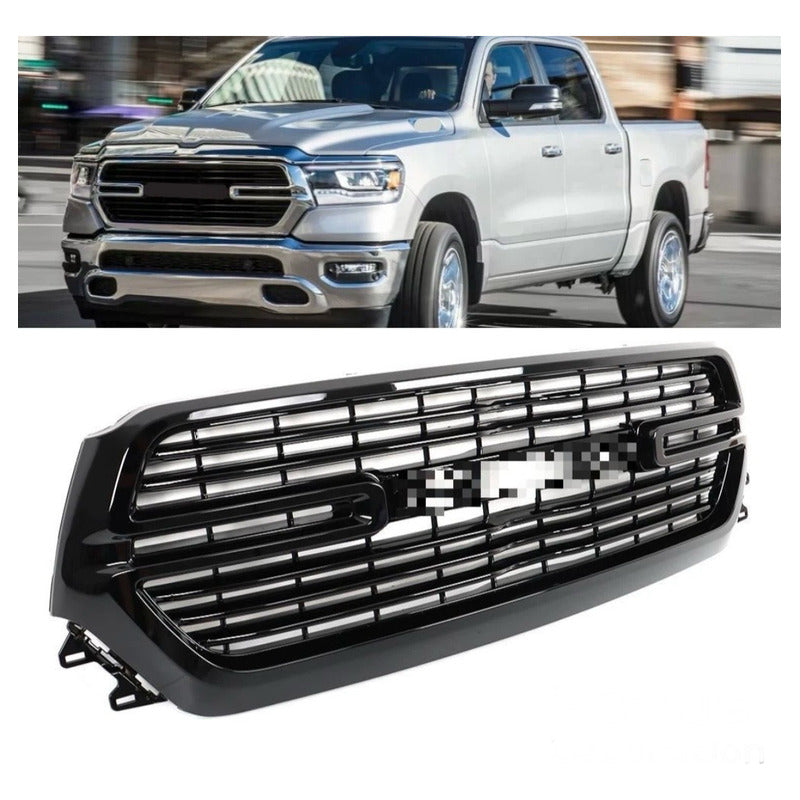 Parrilla Delantera Dodge Ram 1500 2019 2020 2021 2022 Negro Brillante