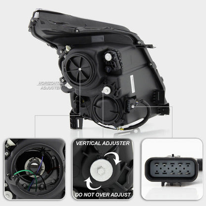 Led Drl Headlights Cadillac Srx 2010 to 2016