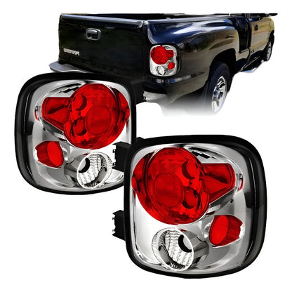 Par De Calaveras Chevy Silverado Sierra 1999 A 2004 Cromadas Ambos Lados