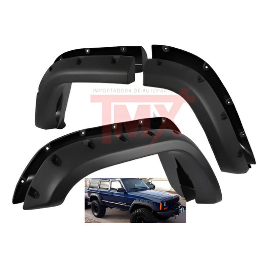 Cantoneras Jeep Cherokee Xj 1984 1985 1986 1987 A 2001 Negro