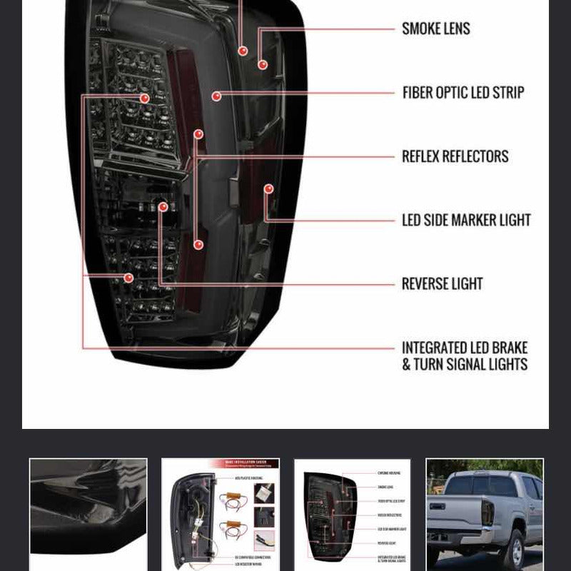 Calavera Led Izquierda Toyota Tacoma 2016 a 2022