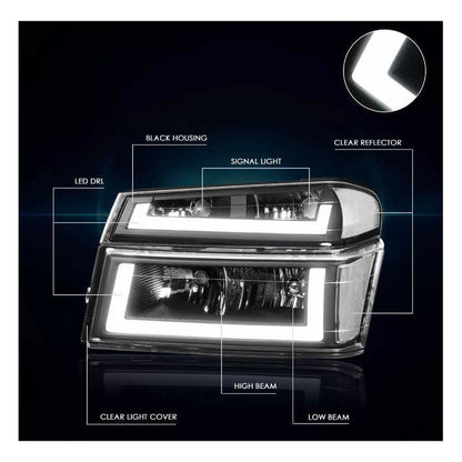 Par De Faros Led Chev Colorado/gmc Canyon 2004 2005 A 2012