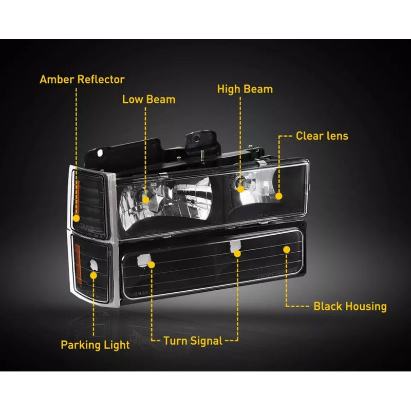 Chevrolet Tahoe headlights 1994 to 1998