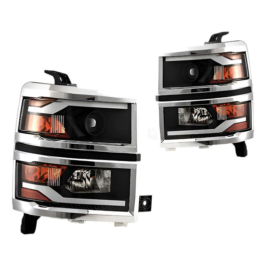 Faros Led Cromados Silverado 1500 2014 2015