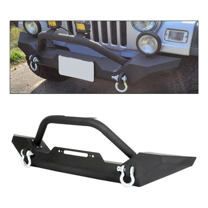 Par De Defensas Para Jeep Wrangler Tj Yj 87-06 Con Luces Led Negro
